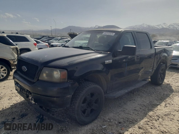 2005 Ford F-150 XLT with VIN 1FTPW12555KE82830, listed as a Copart auction lot 52312525 with Not Provided miles and Salvage Title. Bid and sale history available at carsss.com. Image 1.