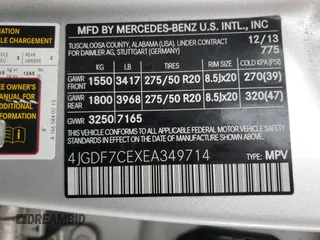 2014 Mercedes-Benz GL-Class GL 450 with VIN 4JGDF7CEXEA349714, listed as a Copart auction lot 51616405 with 119,193 mi miles and Clean Title. Bid and sale history available at carsss.com. Image 13.