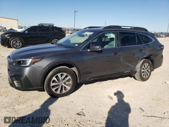 2021 Subaru Outback Premium with VIN 4S4BTADC8M3170813, listed as a Copart auction lot 47970655 with 21,447 mi miles and Salvage Title. Bid and sale history available at DreamBid. Image 1.
