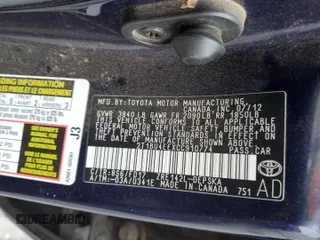 2012 Toyota Corolla L with VIN 2T1BU4EEXCC910774, listed as a Copart auction lot 50650425 with 194,264 mi miles and Salvage Title. Bid and sale history available at carsss.com. Image 13.