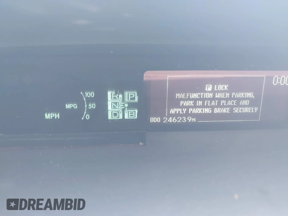 2011 Toyota Prius I with VIN JTDKN3DU3B1383339, listed as a IAAI auction lot 42086995 with 246,239 mi miles. Bid and sale history available at carsss.com. Image 7.