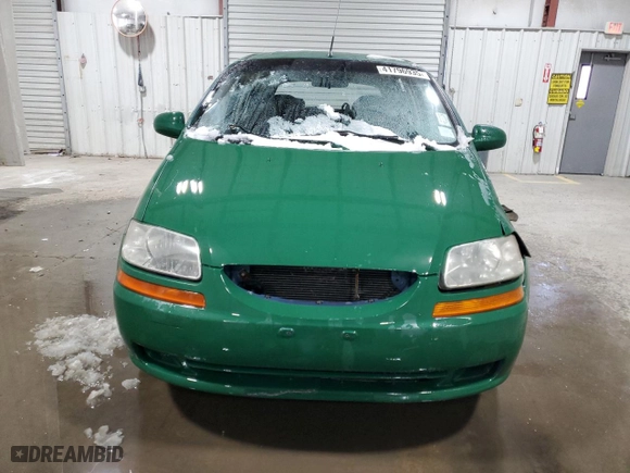 2008 Chevrolet Aveo LS with VIN KL1TD66648B074786, listed as a Copart auction lot 41796935 with 0 mi miles and Salvage Title. Bid and sale history available at carsss.com. Image 5.