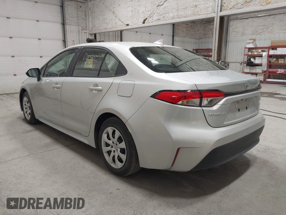 2024 Toyota Corolla LE with VIN 5YFB4MDE6RP162700, listed as a IAAI auction lot 42117804 with 10,543 mi miles. Bid and sale history available at carsss.com. Image 3.