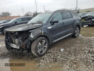 2023 Kia Sorento Hybrid SX Prestige with VIN KNDRKDLG0P5187805, listed as a Copart auction lot 84380234 with 0 mi miles and Salvage Title. Bid and sale history available at carsss.com. Image 1.