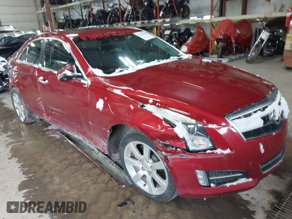 2014 Cadillac ATS Premium with VIN 1G6AE5S39E0111344, listed as a IAAI auction lot 41236449 with 175,164 mi miles. Bid and sale history available at carsss.com. Image 1.