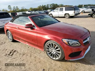 2017 Mercedes-Benz C 300 with VIN WDDWK4JB2HF430767, listed as a Copart auction lot 83460074 with Not Provided miles and Salvage Title. Bid and sale history available at DreamBid. Image 4.