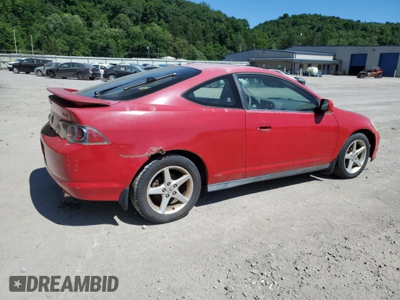 2004 Acura RSX with VIN JH4DC548X4S000747, listed as a Copart auction lot 61568734 with 202,478 mi miles and Clean Title. Bid and sale history available at carsss.com. Image 3.