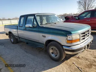 1996 Ford F-150 Special with VIN 1FTEX15N6TKA55105, listed as a Copart auction lot 83225844 with 206,760 mi miles and Salvage Title. Bid and sale history available at carsss.com. Image 4.