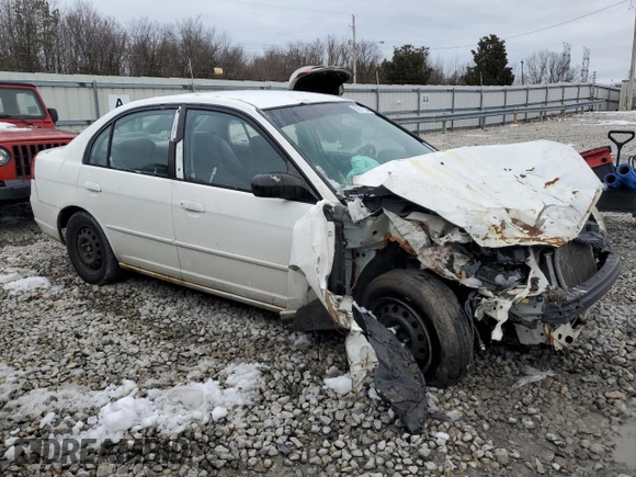 2002 Honda Civic LX with VIN 1HGES16552L081993, listed as a Copart auction lot 67070564 with Not Provided miles and Salvage Title. Bid and sale history available at DreamBid. Image 4.