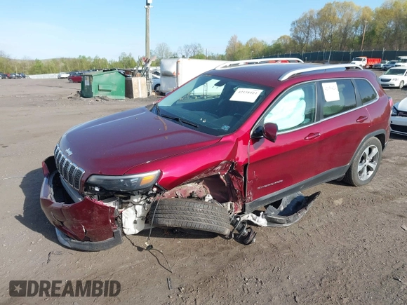 2019 Jeep Cherokee Limited with VIN 1C4PJMDN0KD299607, listed as a IAAI auction lot 42158424 with 80,014 mi miles and . Bid and sale history available at DreamBid. Image 2.