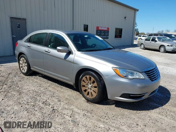 2013 Chrysler 200 LX with VIN 1C3CCBAB2DN560552, listed as a IAAI auction lot 41821028 with 179,085 mi miles. Bid and sale history available at carsss.com. Image 1.