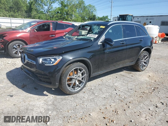 2022 Mercedes-Benz GLC 300 z VIN W1N0G8EB1NV371904, wystawiony jako Copart lot #56393595 z przebiegiem Nie podano mil oraz Nie do naprawy • Non repairable. Historia ofert i sprzedaży dostępna na DreamBid. Obrazek 1.