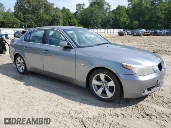 2005 BMW 5 Series 530i with VIN WBANA73555CR60078, listed as a Copart auction lot 61430145 with 87,725 mi miles and Clean title. Bid and sale history available at DreamBid. Image 4.