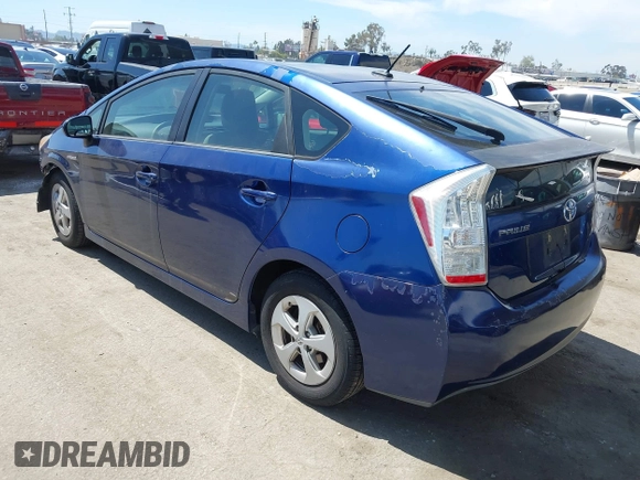 2011 Toyota Prius I with VIN JTDKN3DU5B5343613, listed as a IAAI auction lot 42008657 with 137,578 mi miles. Bid and sale history available at carsss.com. Image 3.