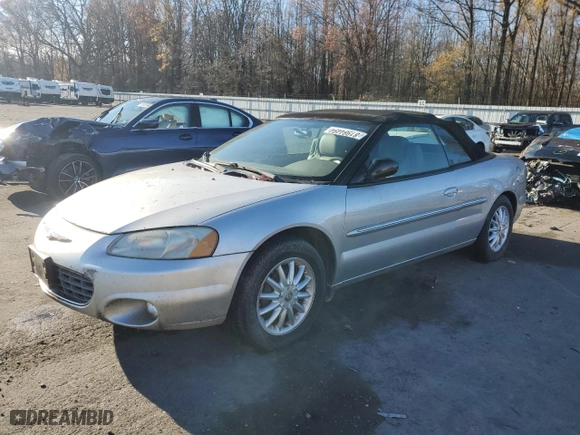 2002 Chrysler Sebring LXi with VIN 1C3EL55R62N108408, listed as a Copart auction lot 81984494 with 48,541 mi miles and Clean Title. Bid and sale history available at carsss.com. Image 1.