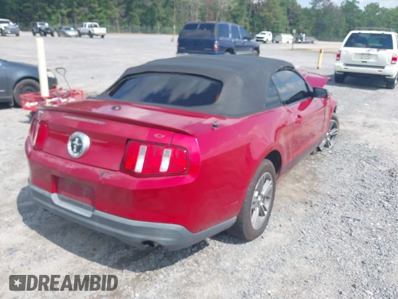 2010 Ford Mustang V6 with VIN 1ZVBP8EN1A5110063, listed as a IAAI auction lot 42698144 with 215,245 mi miles and . Bid and sale history available at DreamBid. Image 4.