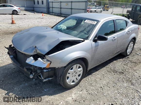2013 Dodge Avenger SE with VIN 1C3CDZAB9DN544080, listed as a Copart auction lot 51323425 with 80,129 mi miles and Clean Title. Bid and sale history available at DreamBid. Image 1.