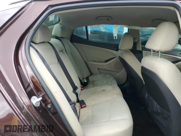 2015 Kia Optima LX with VIN 5XXGM4A79FG433037, listed as a Copart auction lot 58428465 with 112,370 mi miles and Salvage title. Bid and sale history available at DreamBid. Image 10.