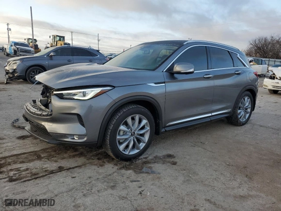 2021 Infiniti QX50 ESSENTIAL with VIN 3PCAJ5CA6MF104972, listed as a Copart auction lot 85419674 with 84,288 mi miles and Salvage Title. Bid and sale history available at carsss.com. Image 1.