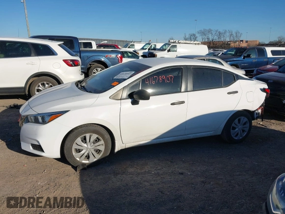 2020 Nissan Versa S with VIN 3N1CN8DV0LL806403, listed as a IAAI auction lot 41678907 with 73,427 mi miles. Bid and sale history available at carsss.com. Image 14.