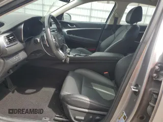 2023 Genesis G70 2.0T with VIN KMTG34TA0PU123657, listed as a Copart auction lot 72560954 with 26,678 mi miles and Salvage Title. Bid and sale history available at carsss.com. Image 7.