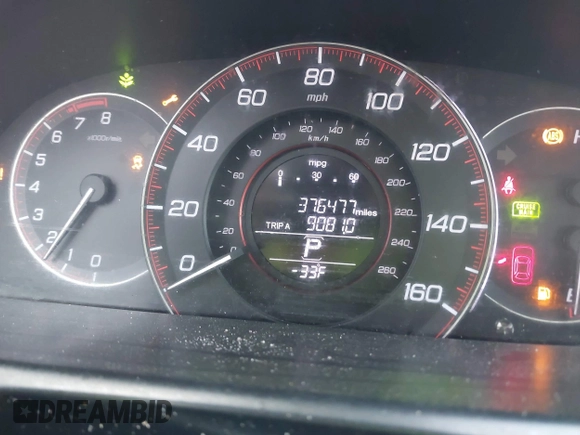 2014 Honda Accord Sedan Sport with VIN 1HGCR2F54EA189529, listed as a IAAI auction lot 42041263 with 376,477 mi miles. Bid and sale history available at carsss.com. Image 7.