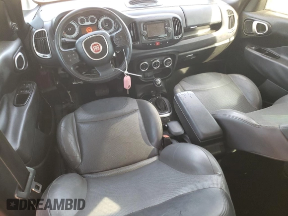 2015 FIAT 500L Lounge with VIN ZFBCFACH6FZ033398, listed as a Copart auction lot 77767254 with 107,814 mi miles and Clean Title. Bid and sale history available at carsss.com. Image 8.
