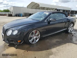 2013 Bentley Continental GT V8 with VIN SCBGT3ZA8DC085518, listed as a Copart auction lot 50658915 with 38195 miles and Salvage Title. Bid and sale history available at carsss.com. Image 1.