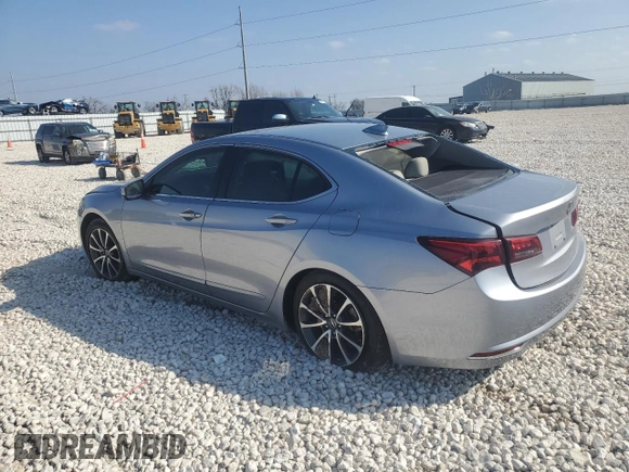 2016 Acura TLX V6 with VIN 19UUB2F35GA003829, listed as a Copart auction lot 44082455 with 85,650 mi miles and Salvage Title. Bid and sale history available at carsss.com. Image 2.