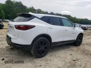 2019 Chevrolet Blazer RS with VIN 3GNKBJRS7KS640321, listed as a Copart auction lot 56576665 with 117,005 mi miles and Salvage title. Bid and sale history available at DreamBid. Image 3.