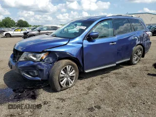 2018 Nissan Pathfinder SV with VIN 5N1DR2MM5JC658778, listed as a Copart auction lot 63981275 with 134,634 mi miles and Salvage title. Bid and sale history available at DreamBid. Image 1.