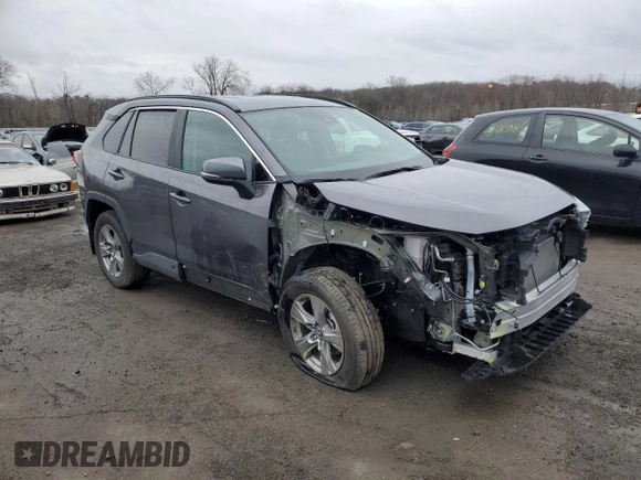2024 Toyota RAV4 XLE with VIN 2T3P1RFV4RC469850, listed as a Copart auction lot 52012855 with 4,671 mi miles and Salvage Title. Bid and sale history available at DreamBid. Image 4.