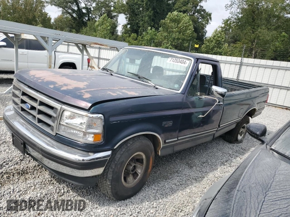 1993 Ford F-150 z VIN 2FTDF15N5PCA67965, wystawiony jako Copart lot #71253404 z przebiegiem Nie podano mil oraz Szkoda całkowita • Salvage title. Historia ofert i sprzedaży dostępna na DreamBid. Obrazek 1.