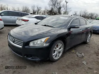 2014 Nissan Maxima 3.5 SV with VIN 1N4AA5AP1EC496772, listed as a Copart auction lot 43153855 with 148,251 mi miles and Salvage Title. Bid and sale history available at carsss.com. Image 1.