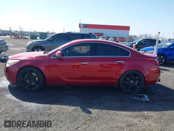 2014 Buick Regal GS with VIN 2G4GT5GX8E9233221, listed as a IAAI auction lot 41761732 with 130,609 mi miles. Bid and sale history available at carsss.com. Image 14.
