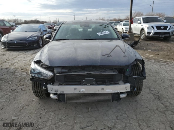 2020 Genesis G70 2.0T with VIN KMTG34LA1LU059770, listed as a Copart auction lot 47201445 with 74,408 mi miles and Salvage Title. Bid and sale history available at carsss.com. Image 5.