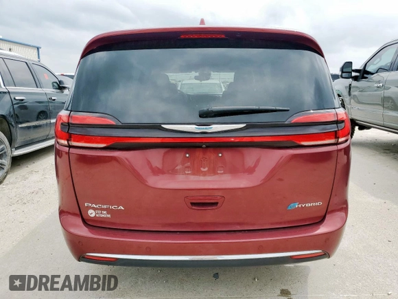 2021 Chrysler Pacifica Hybrid Limited with VIN 2C4RC1S72MR535860, listed as a Copart auction lot 53759925 with 27,486 mi miles and Clean title. Bid and sale history available at DreamBid. Image 6.