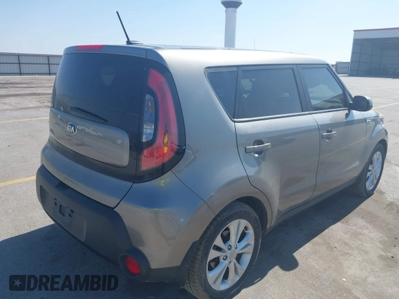 2015 Kia Soul + with VIN KNDJP3A53F7165066, listed as a IAAI auction lot 41790238 with 98,569 mi miles and . Bid and sale history available at DreamBid. Image 4.