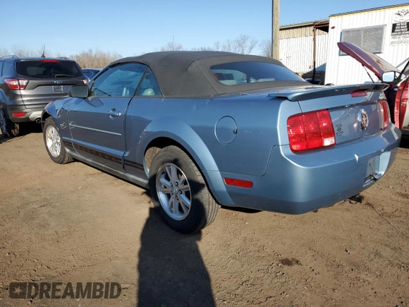 2007 Ford Mustang Deluxe with VIN 1ZVFT84N175298106, listed as a Copart auction lot 48484625 with 174,184 mi miles and Salvage Title. Bid and sale history available at carsss.com. Image 2.