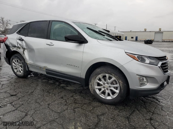 2021 Chevrolet Equinox LS with VIN 3GNAXHEV9MS121411, listed as a Copart auction lot 47842115 with 75,593 mi miles and Salvage Title. Bid and sale history available at carsss.com. Image 4.