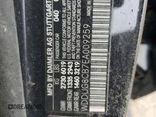 2014 Mercedes-Benz S-Class S 550 with VIN WDDUG8CB7EA009259, listed as a Copart auction lot 45183065 with 0 mi miles and Salvage Title. Bid and sale history available at carsss.com. Image 13.