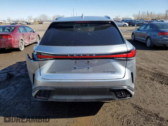 2023 Lexus RX with VIN 2T2BAMCAXPC006997, listed as a Copart auction lot 49681865 with 35,627 mi miles and Salvage Title. Bid and sale history available at carsss.com. Image 6.