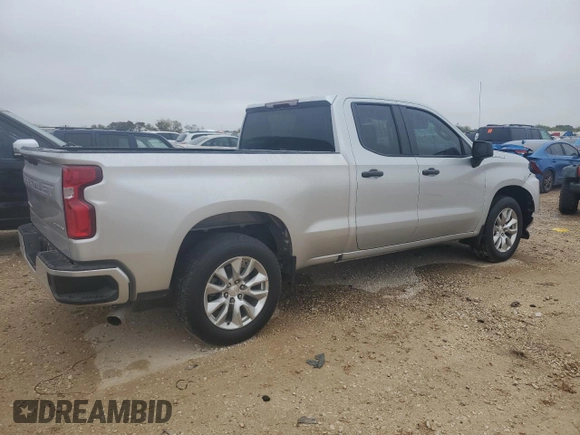 2020 Chevrolet Silverado 1500 Custom with VIN 1GCRWBEH2LZ368275, listed as a Copart auction lot 83323574 with 58,559 mi miles and Salvage Title. Bid and sale history available at carsss.com. Image 3.