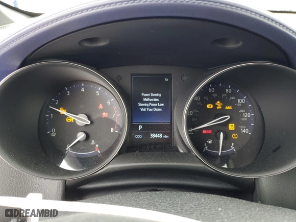 2021 Toyota C-HR LE with VIN NMTKHMBX3MR120833, listed as a Copart auction lot 44778365 with 38,448 mi miles and Salvage Title. Bid and sale history available at carsss.com. Image 9.