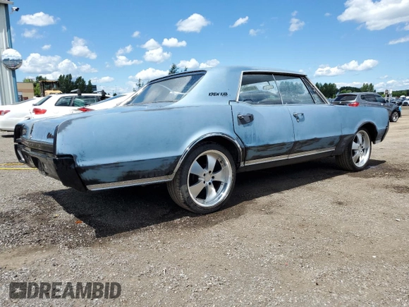 1967 Oldsmobile Cutlass with VIN 3383971100454, listed as a Copart auction lot 61022954 with 83,594 mi miles and Clean Title. Bid and sale history available at DreamBid. Image 3.
