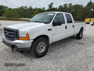 2001 Ford F-350 XL with VIN 3FTSW30F51MA57578, listed as a Copart auction lot 80559194 with 153,985 mi miles and Salvage Title. Bid and sale history available at DreamBid. Image 1.