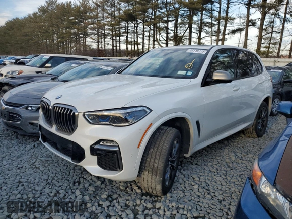 2020 BMW X5 M50i with VIN 5UXJU4C02LLE45422, listed as a Copart auction lot 44119775 with 60,241 mi miles and Salvage Title. Bid and sale history available at DreamBid. Image 1.