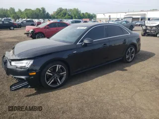 2017 Audi A4 Premium Plus with VIN WAUENAF40HN028299, listed as a Copart auction lot 58297135 with 102,089 mi miles and Salvage title. Bid and sale history available at DreamBid. Image 1.