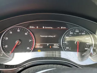 2014 Audi A6 Premium Plus with VIN WAUDFAFC2EN092291, listed as a Copart auction lot 46978435 with 176,555 mi miles and Salvage title. Bid and sale history available at DreamBid. Image 9.