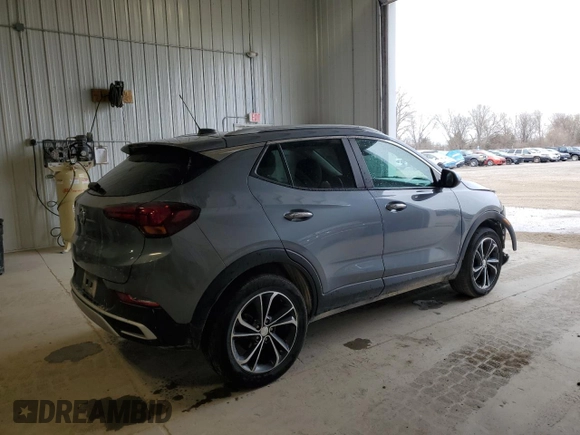 2021 Buick Encore GX Select with VIN KL4MMESL9MB161512, listed as a Copart auction lot 50664255 with 74,489 mi miles and Salvage title. Bid and sale history available at DreamBid. Image 3.